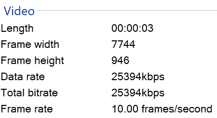 final video dimensions